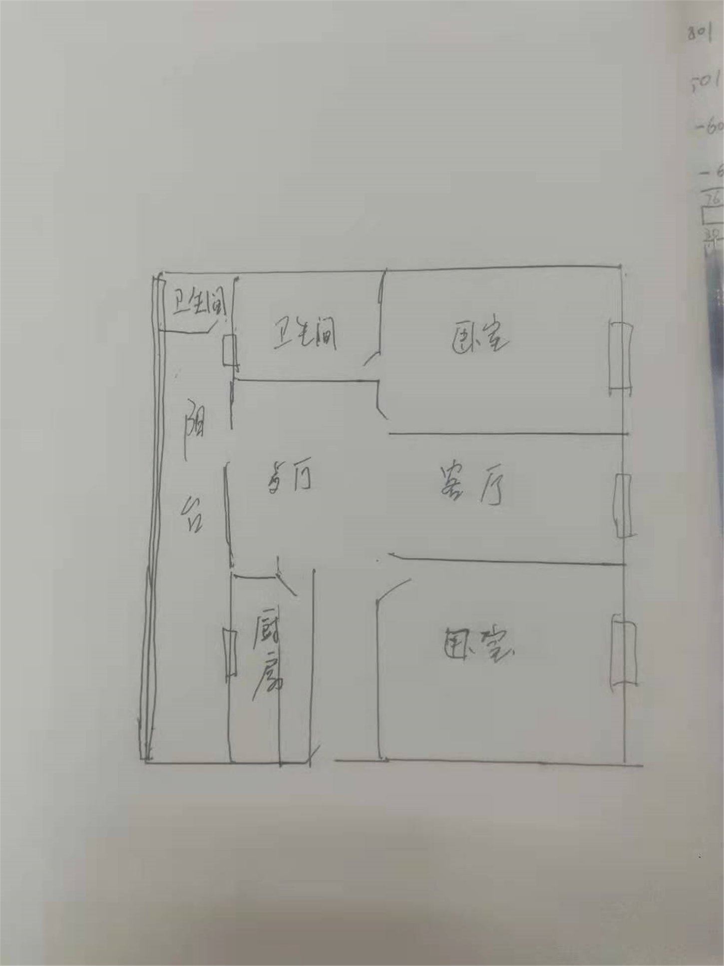 绵阳双碑片区 国税局单位房三房79.8万 绵阳二手房