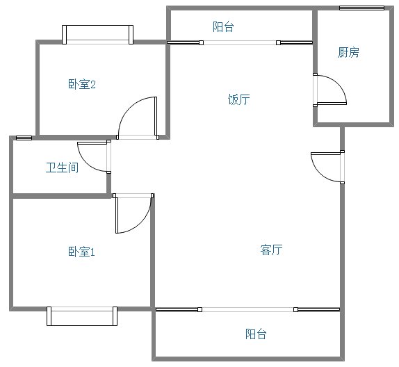 绵阳桑林坝片区 小岛花园三期两房110万 绵阳二手房