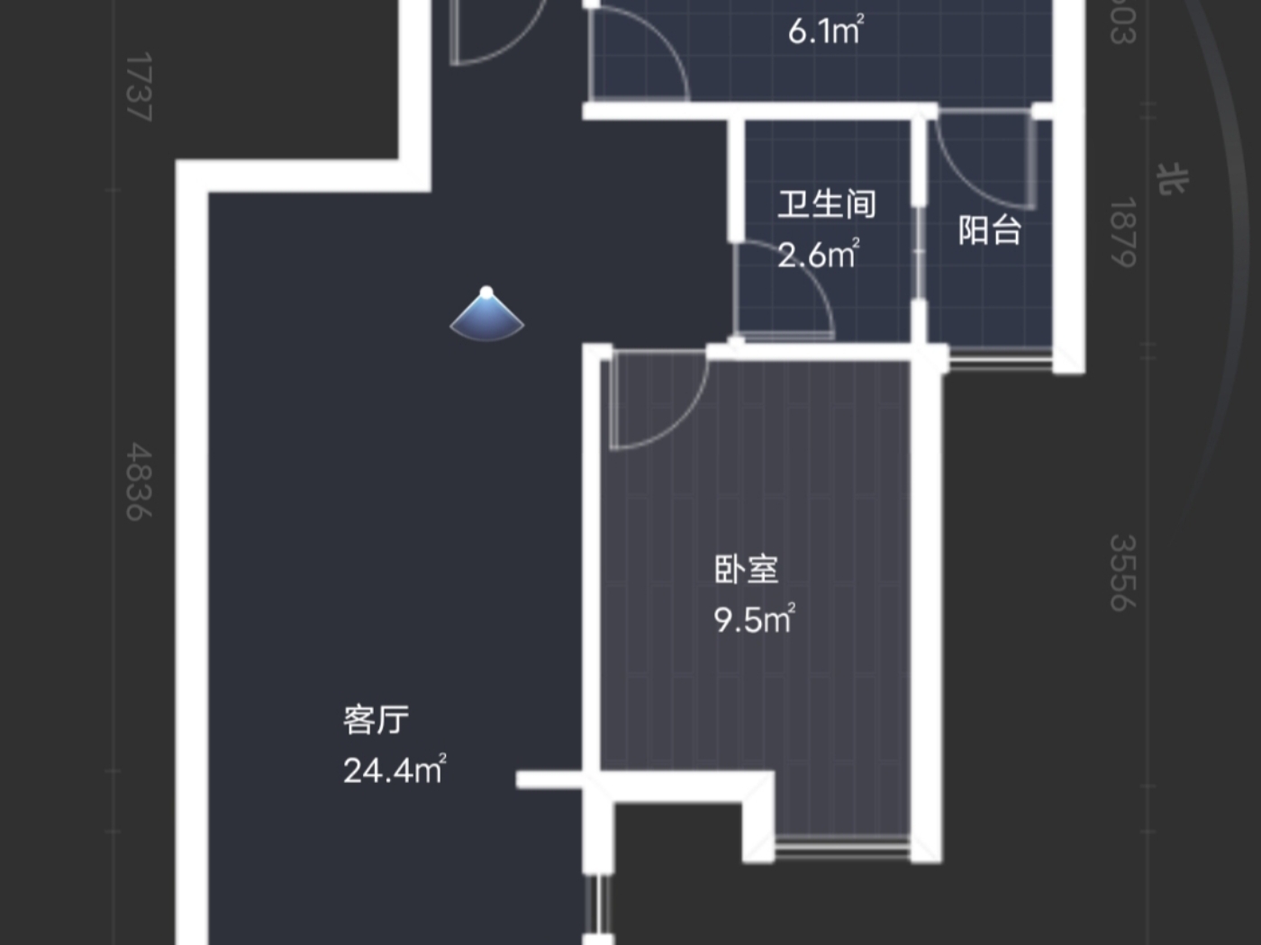 绵阳高水片区 长虹世纪城二期一房1400元/月 绵阳租房