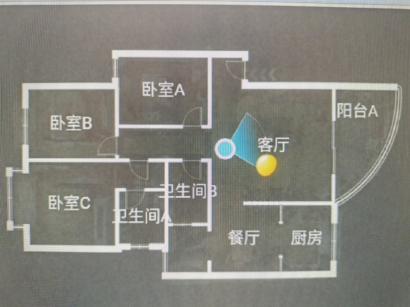 绵阳高水片区 花园星河湾三房1200元/月 绵阳租房