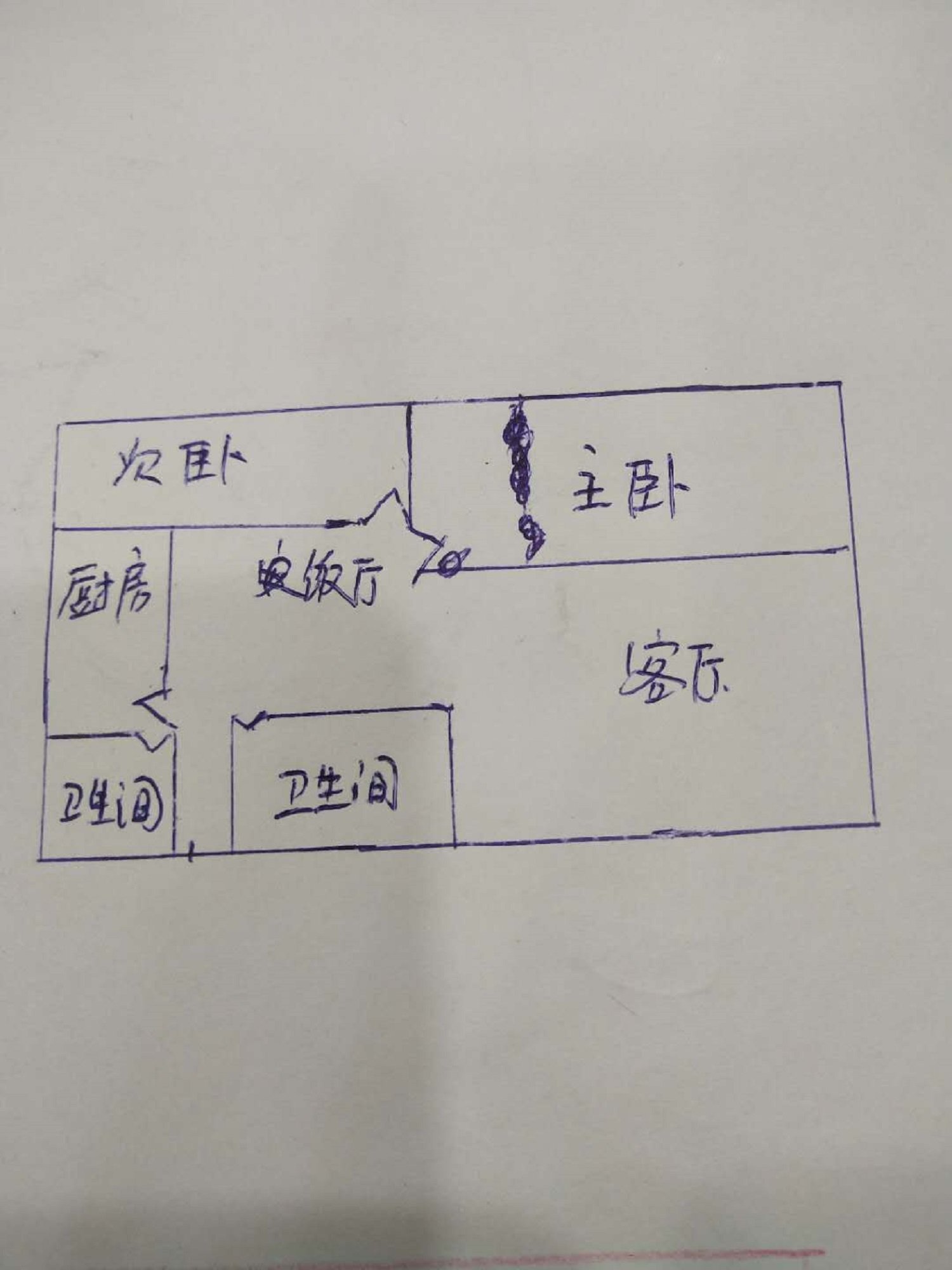 绵阳花园片区 花园小区（涪城）两房70万 绵阳租房