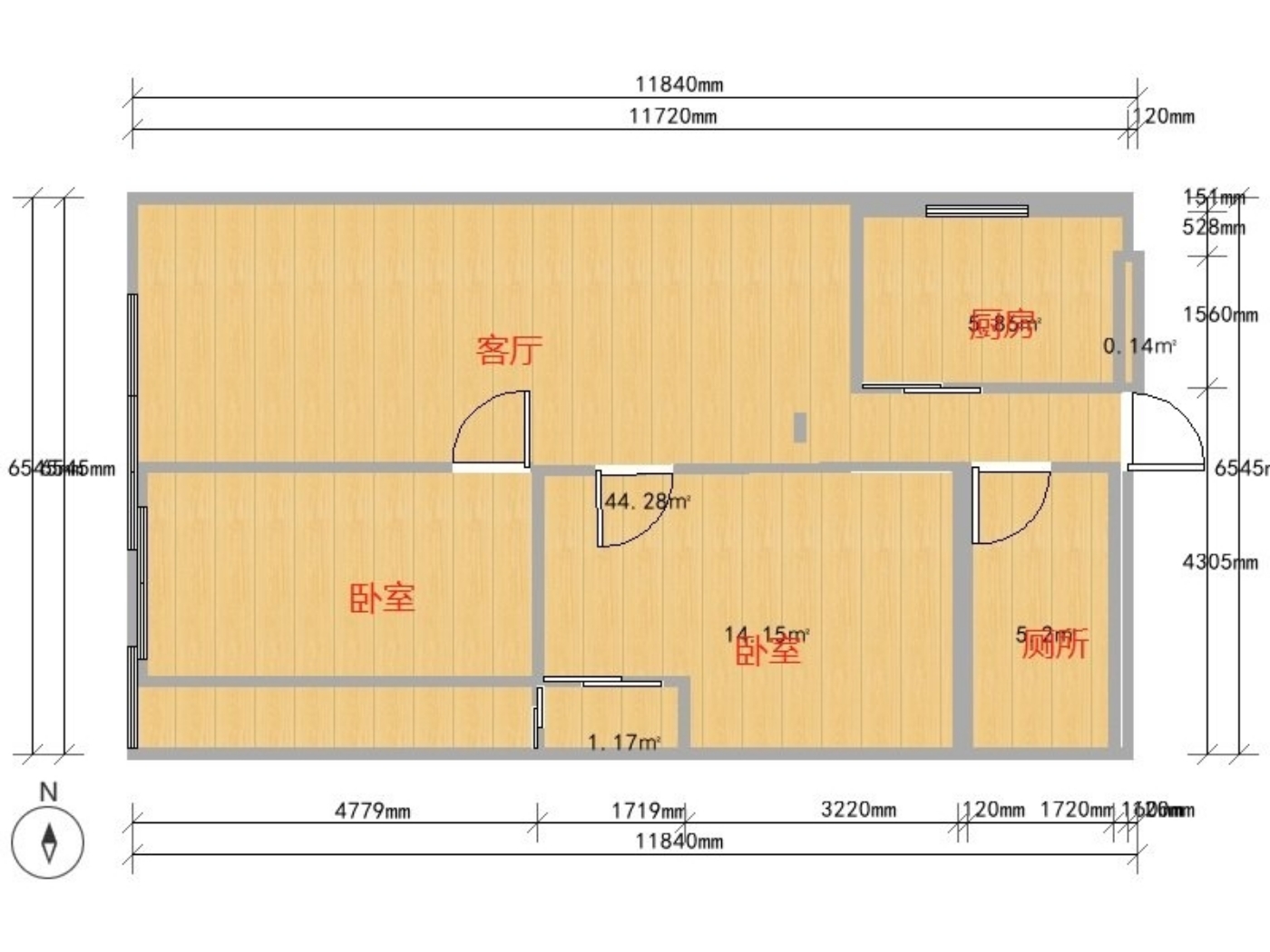 绵阳404片区 九洲第二生活区三房65万 绵阳二手房