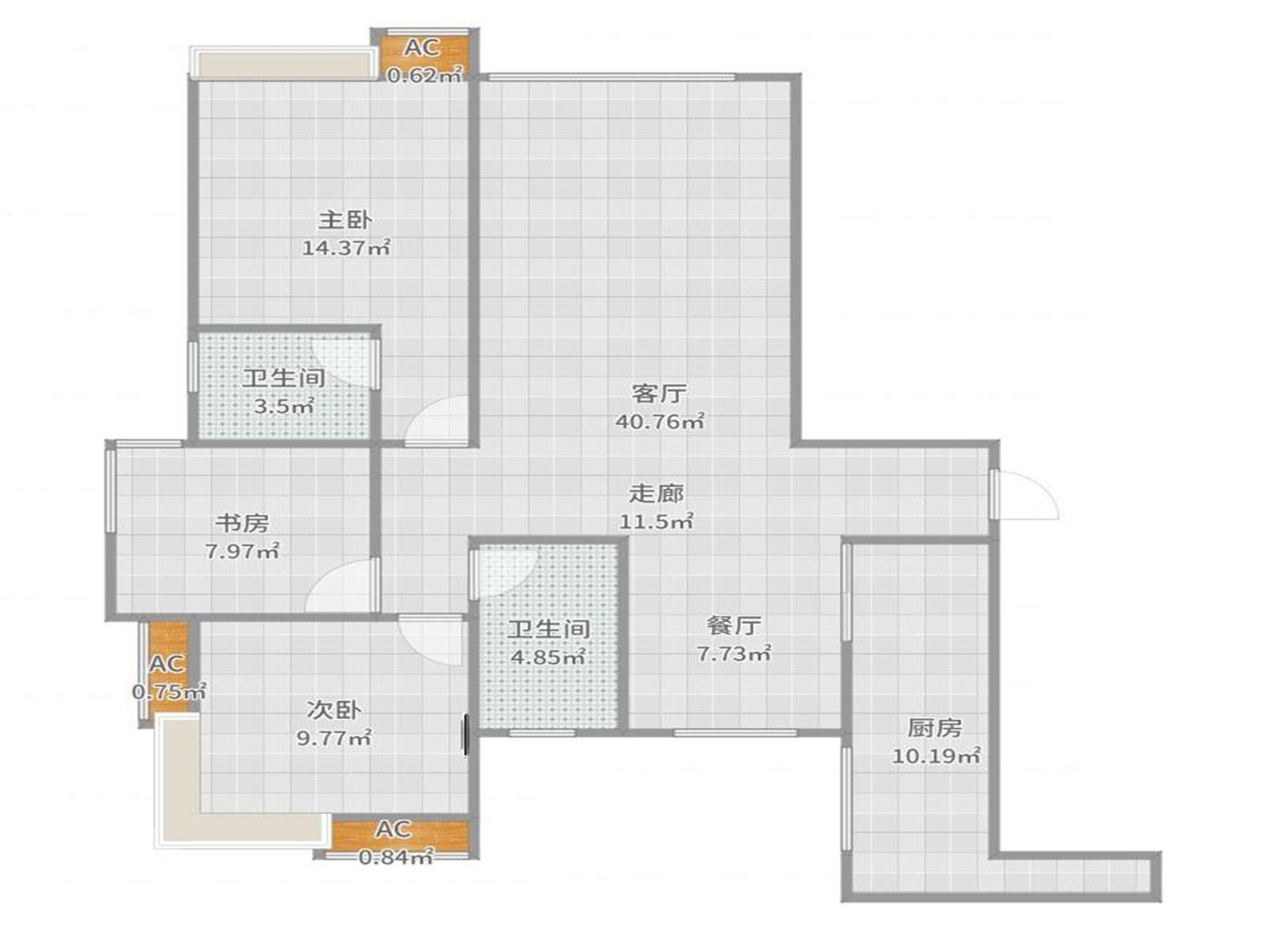 绵阳经开区万达对面 三室双卫精装带平台花园  单价八千   绵阳二手房