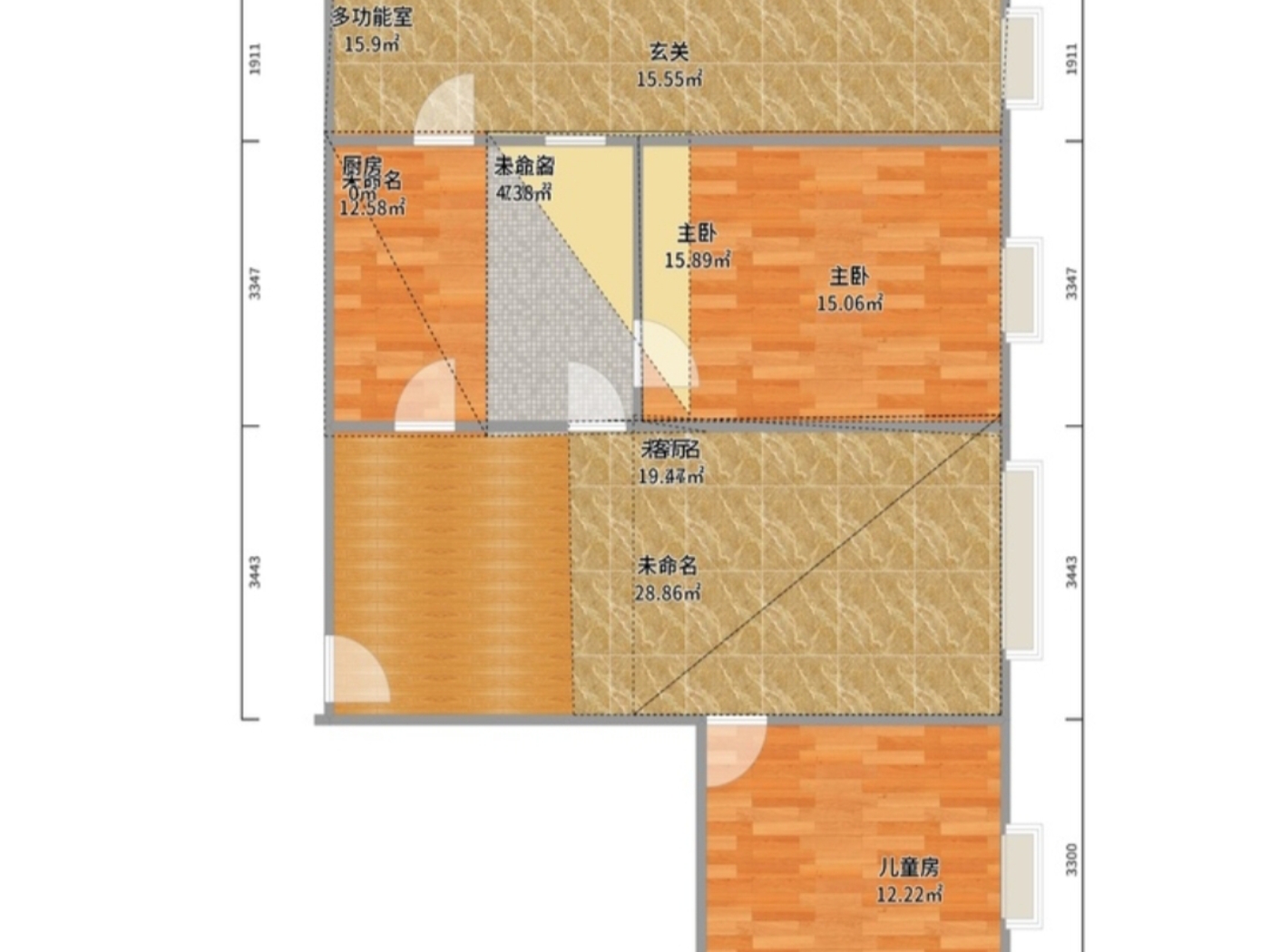 绵阳石桥铺片区 美立方三房89万 绵阳二手房