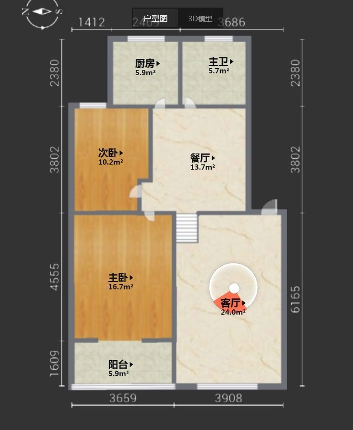 绵阳高水片区 凯厦花园两房45万 绵阳二手房