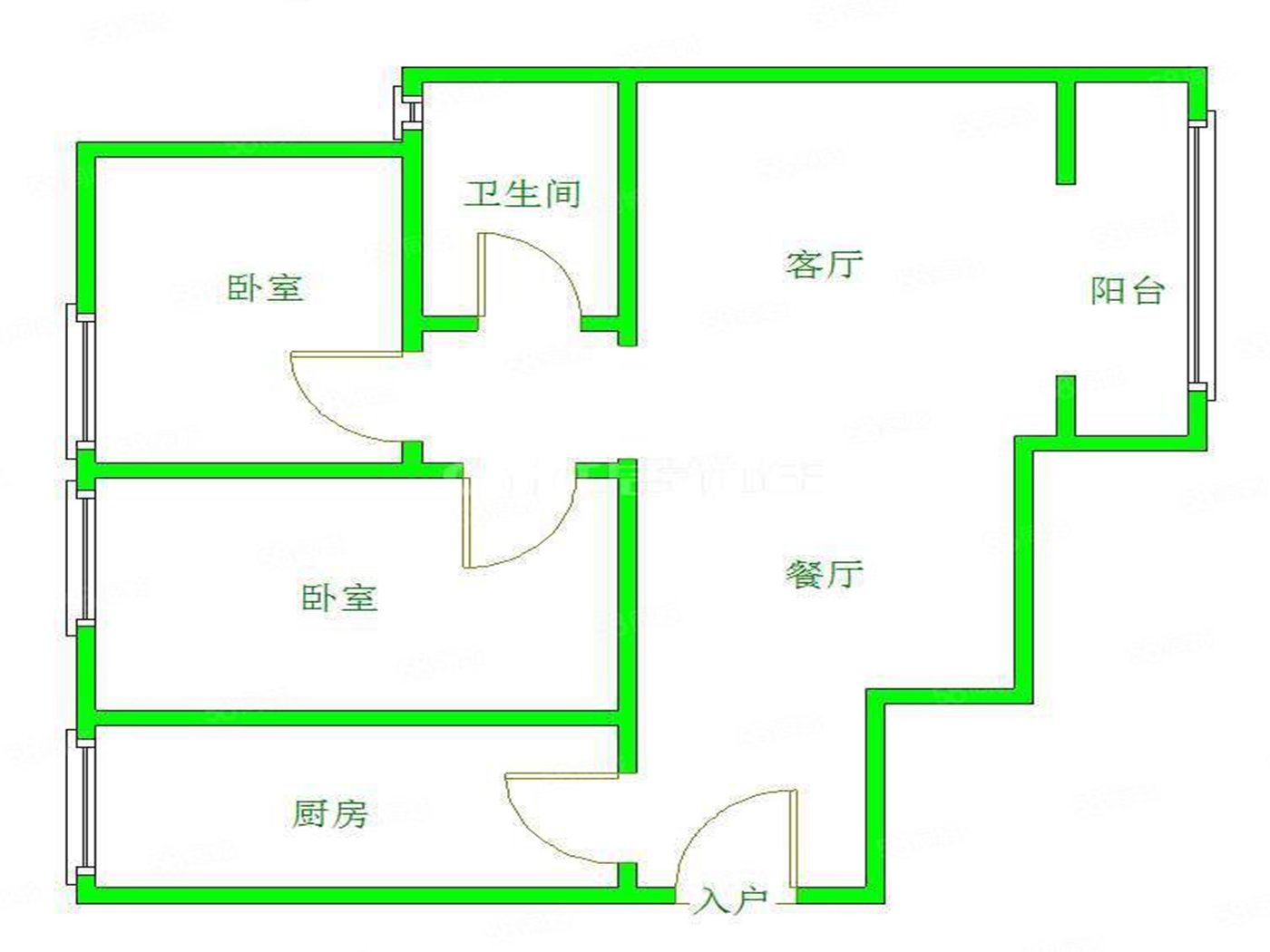 绵阳高水片区 长虹世纪城一期两房72万 绵阳二手房