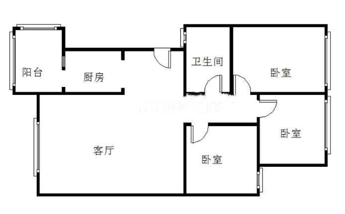 绵阳东辰片区 学府雅苑三房87万 绵阳二手房