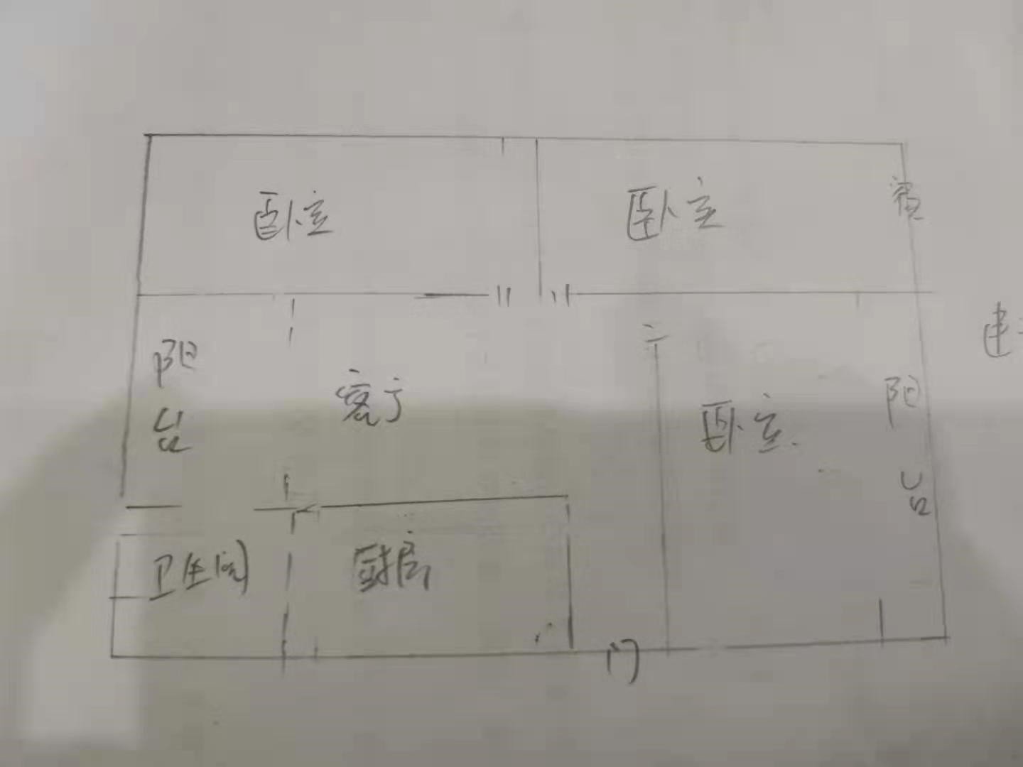绵阳涪城区 建设街6号2房1000元/月 绵阳租房