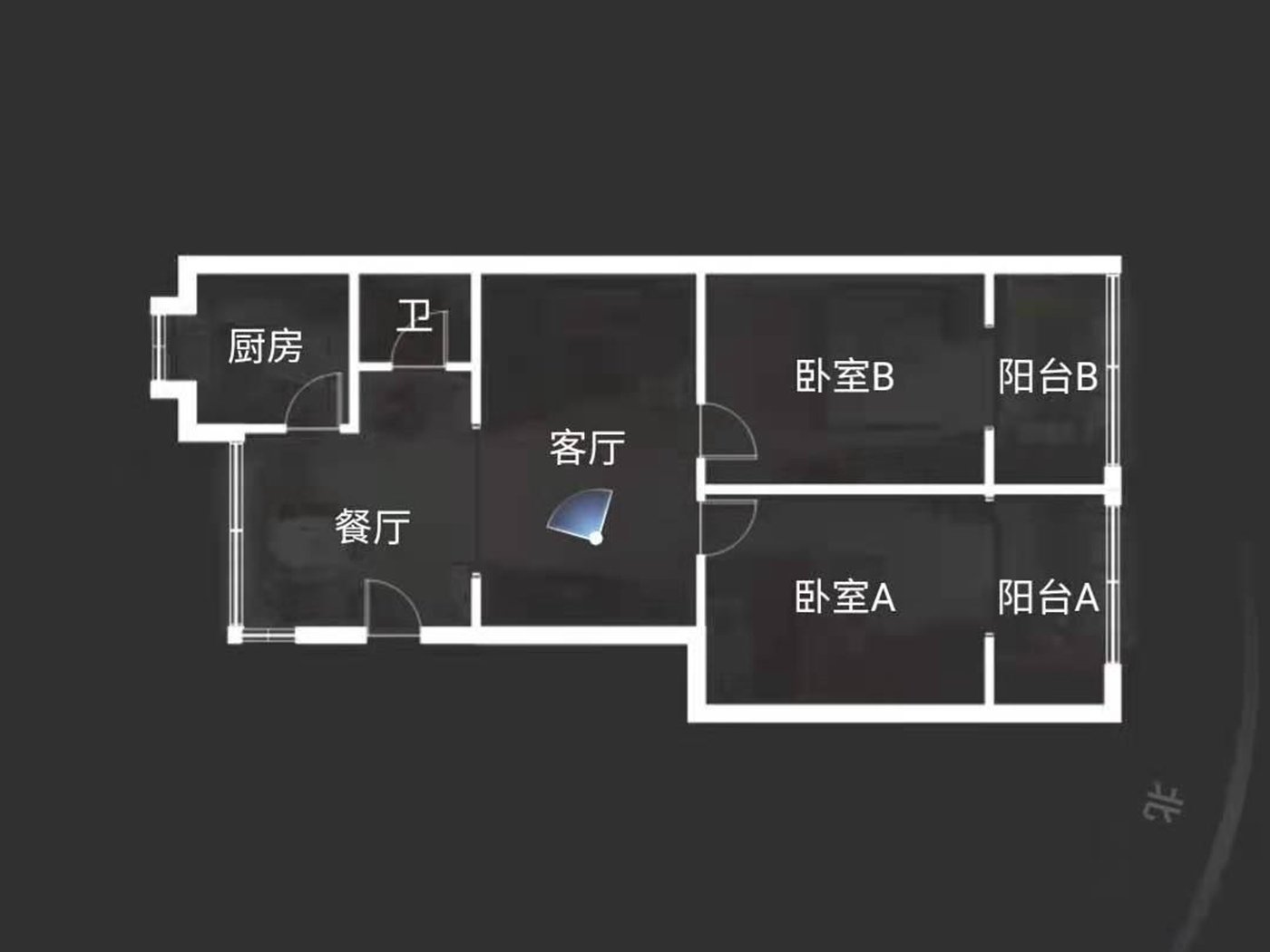绵阳金柱园片区 市公安局家属院两房56万 绵阳二手房