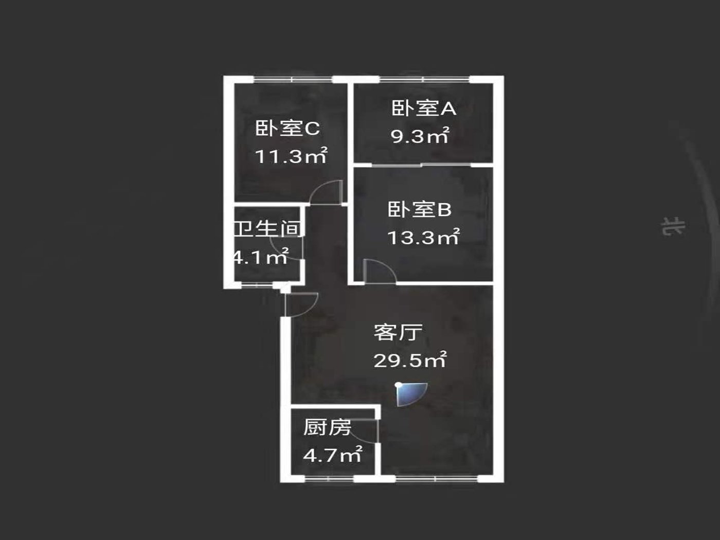 绵阳高水片区 平政安居两房52万 绵阳二手房
