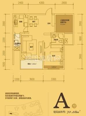 绵阳桑林坝片区 东原香屿两房79.9万 绵阳二手房
