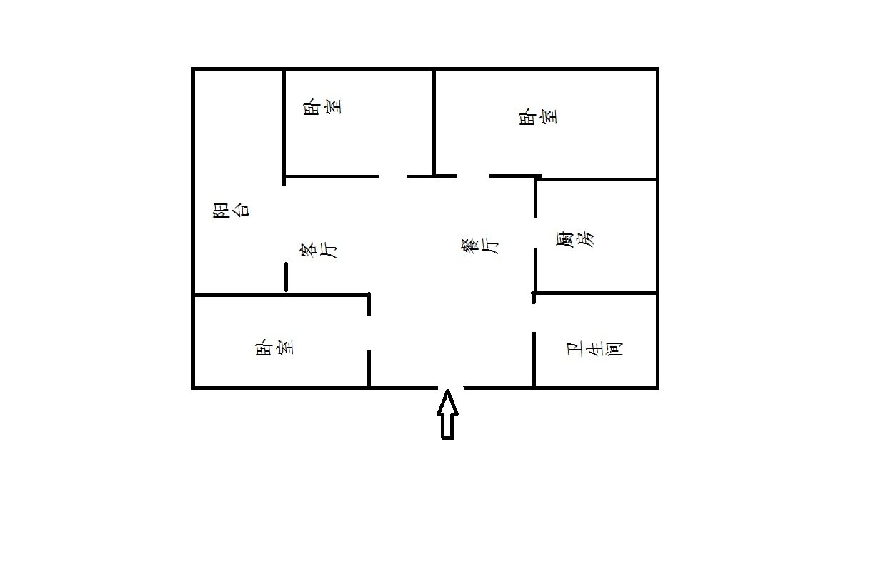 绵阳北泉路 北泉路238号三房650元/月 绵阳租房
