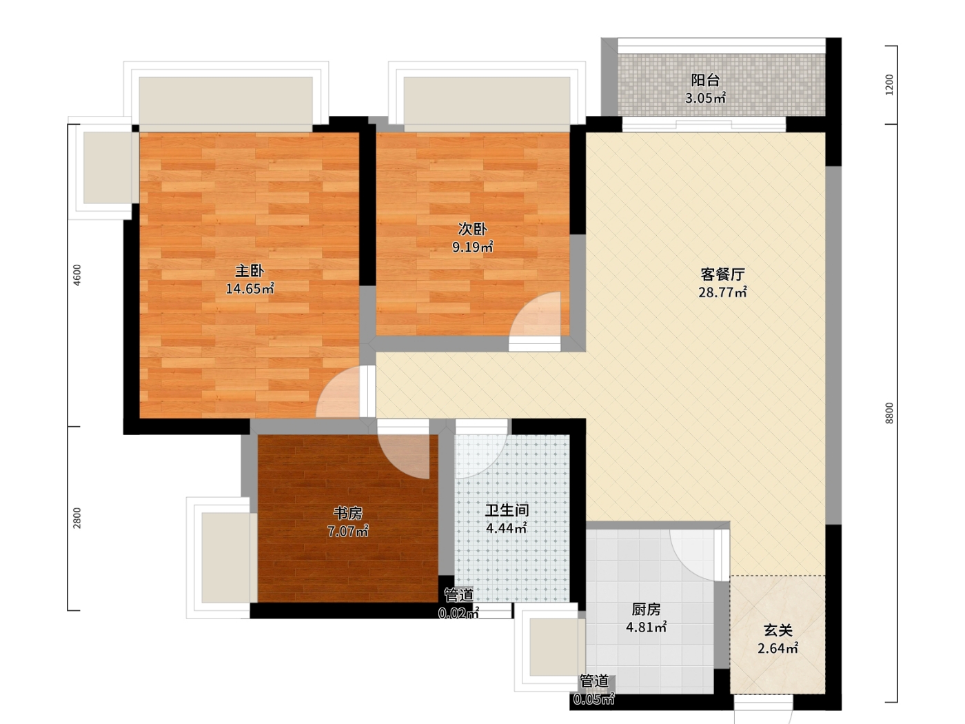 绵阳高新区 双碑东街南段28号2房41万 绵阳二手房