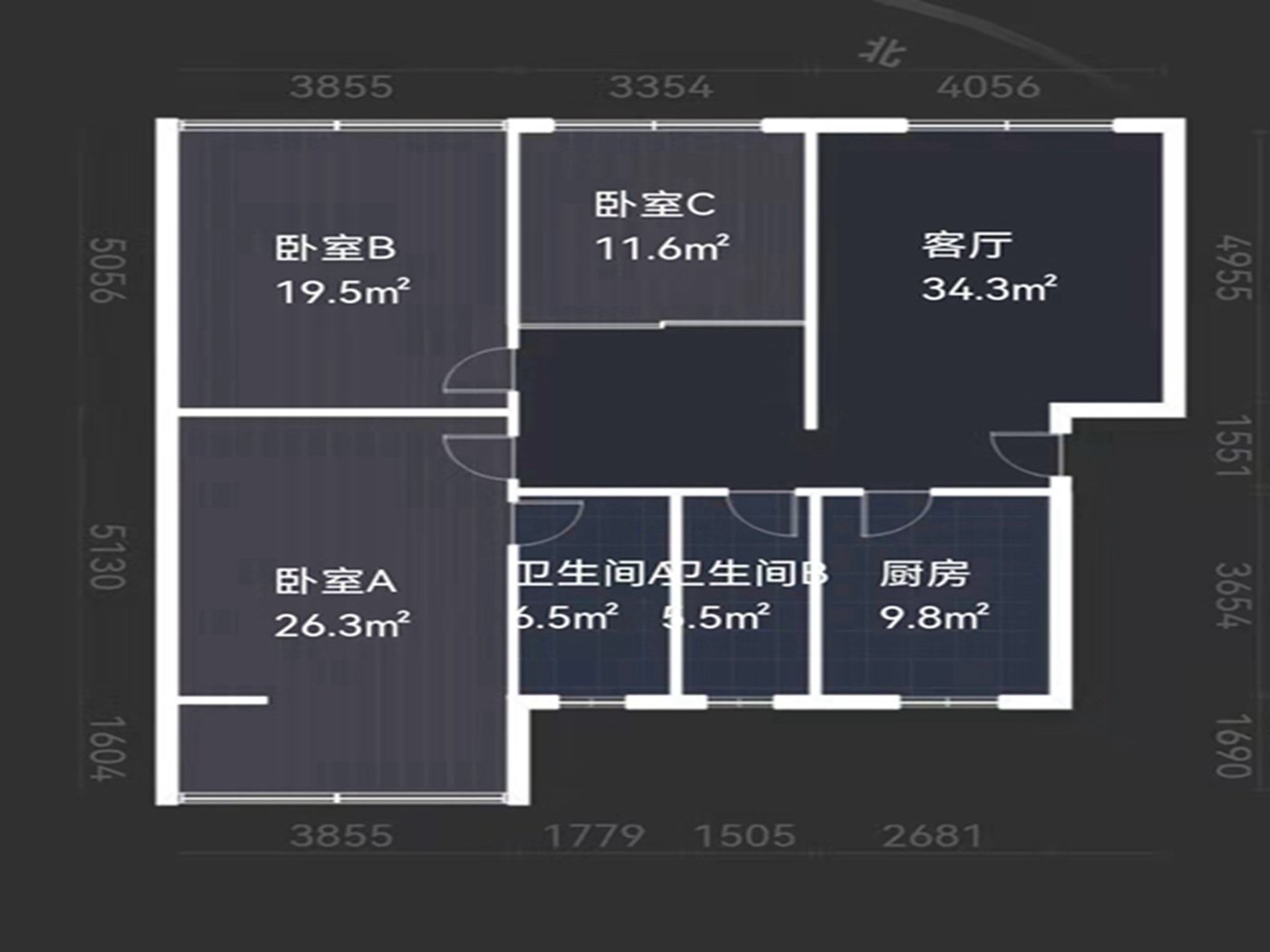 绵阳涪城区 虹高小区3房80万 绵阳二手房