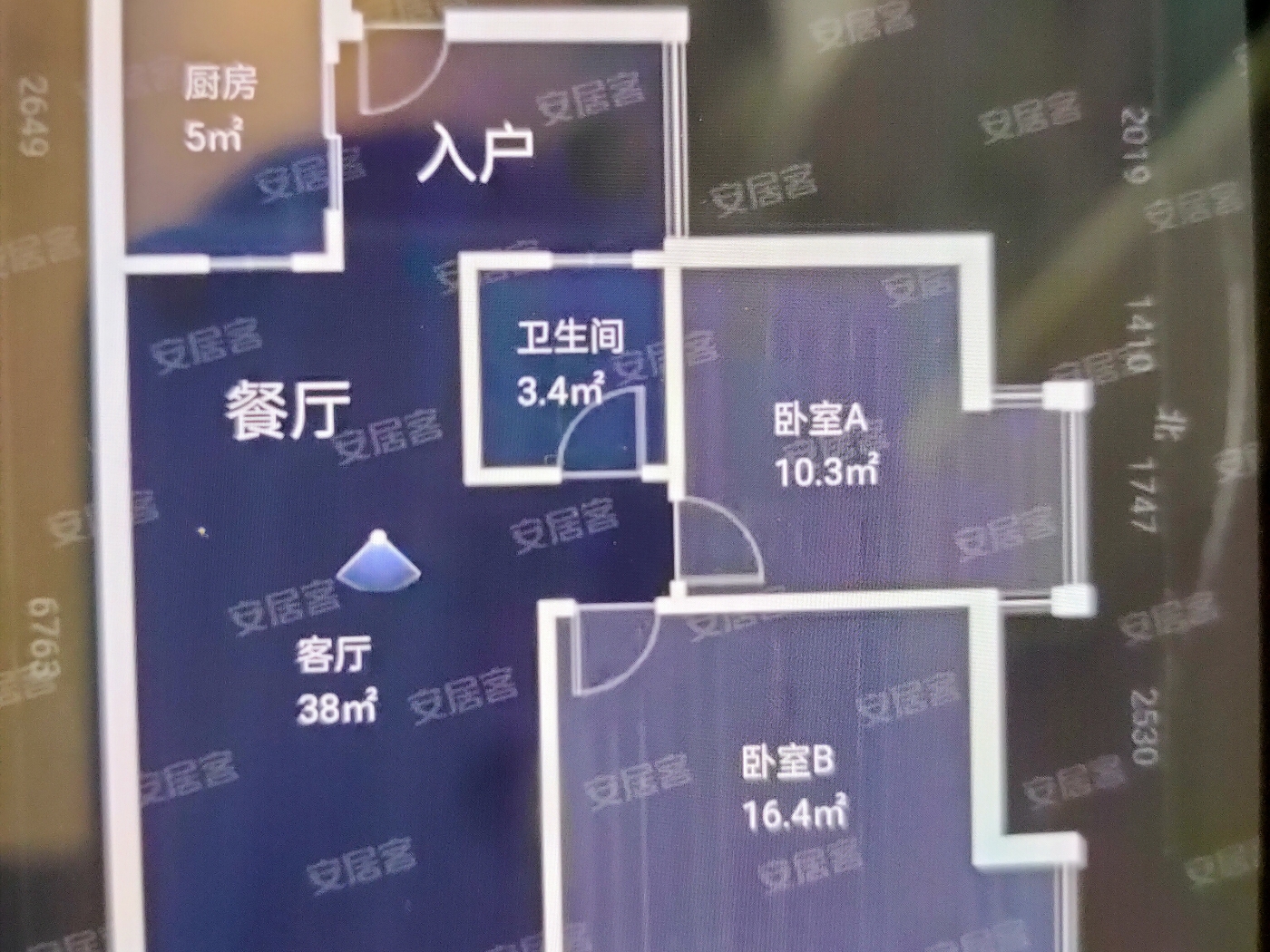 绵阳高水片区 都市兰亭两房76.8万 绵阳二手房