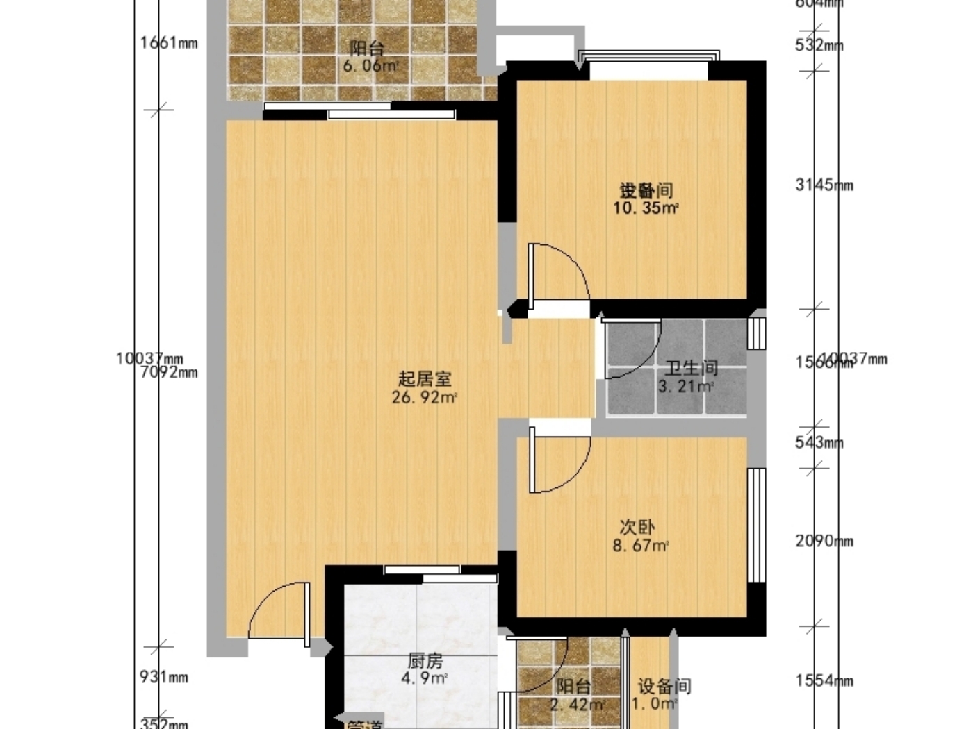 绵阳涪城区 御营山景2房59.8万 绵阳二手房