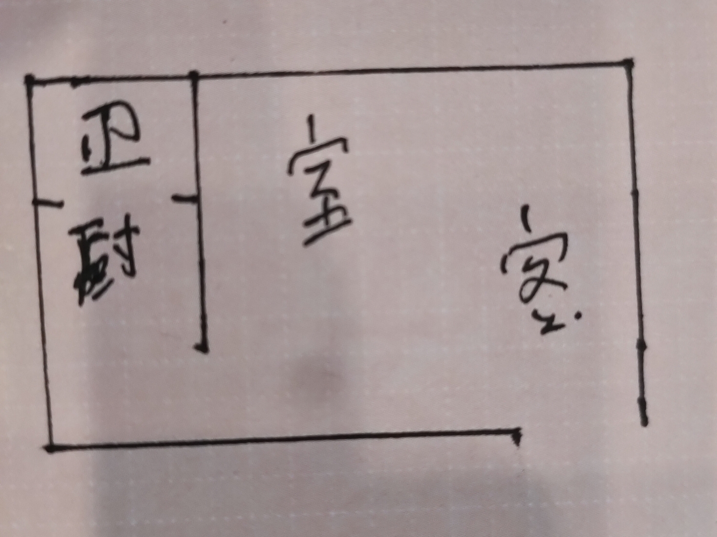 绵阳涪城区 高水一社1房300元/月 绵阳租房