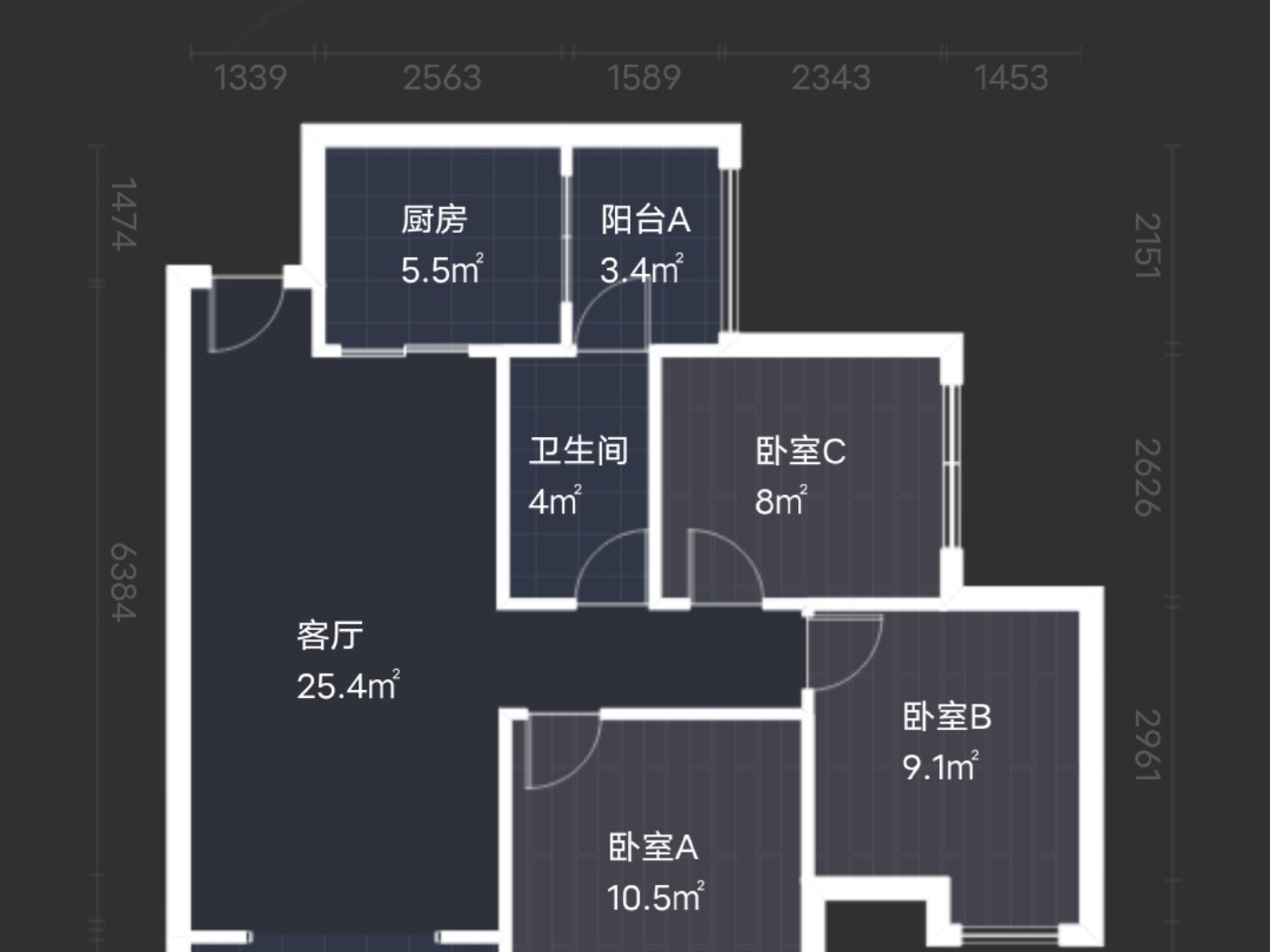 绵阳79.8万水韵滨江2室好房 绵阳二手房