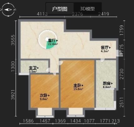 绵阳涪城区 长虹世纪城一期2房80万 绵阳二手房
