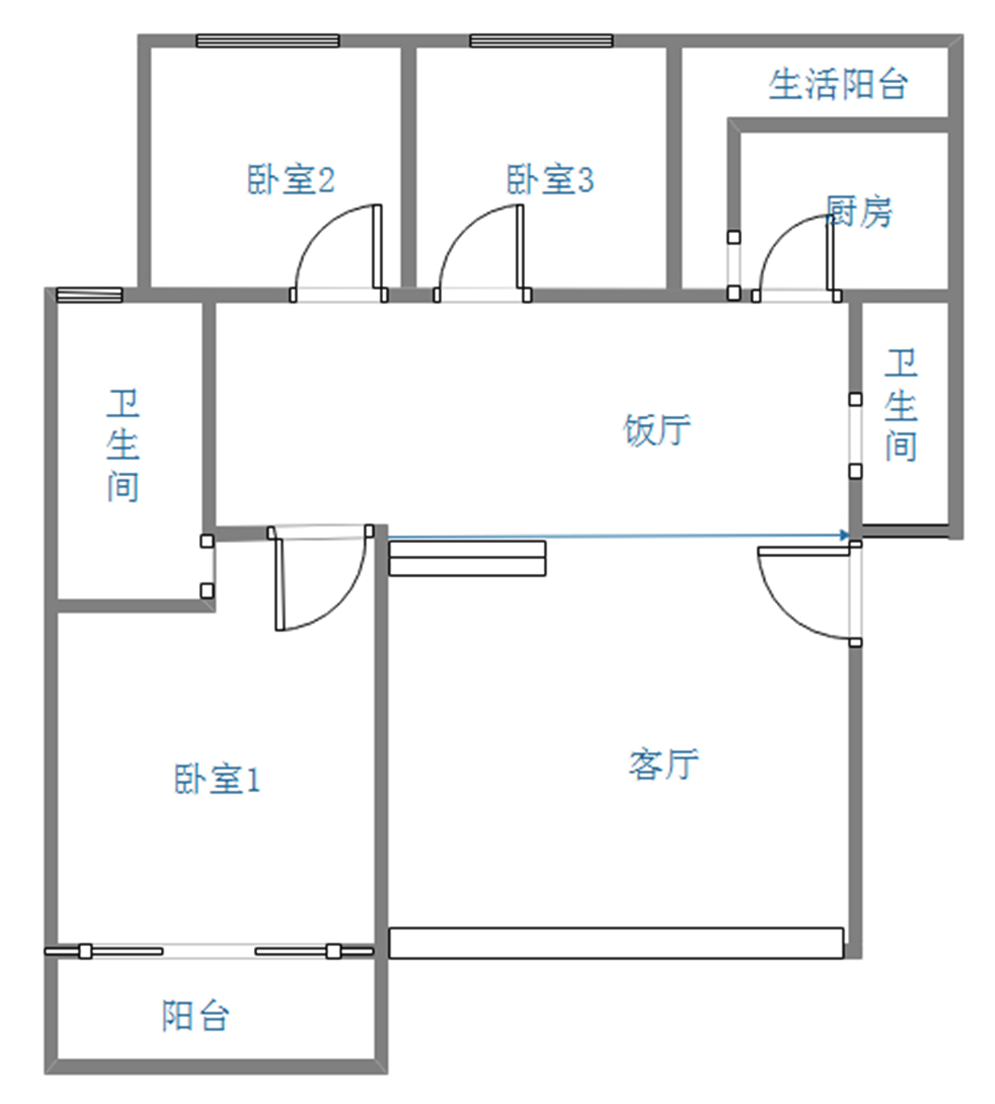 绵阳小岛花园二期，3室2厅2卫，127.00㎡，售价116.00万 绵阳二手房