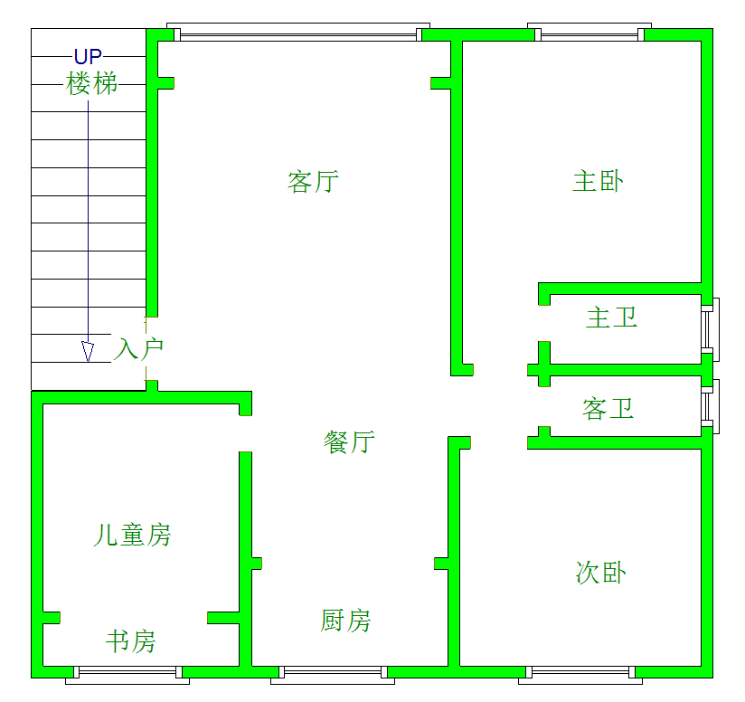 绵阳安州花园二期，3室2厅2卫，116.5㎡，售价56万 绵阳二手房