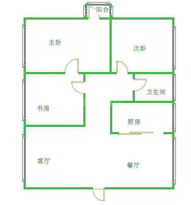 绵阳涪城区 御景名城*慧川3房95万 绵阳二手房