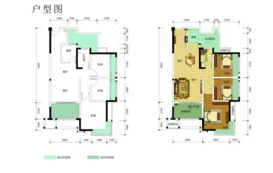绵阳塘汛片区 卓信金楠天街三房1800元/月 绵阳租房