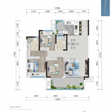 华西龙景苑高层、小高层在售，三室、四室可选，均价7500元/㎡