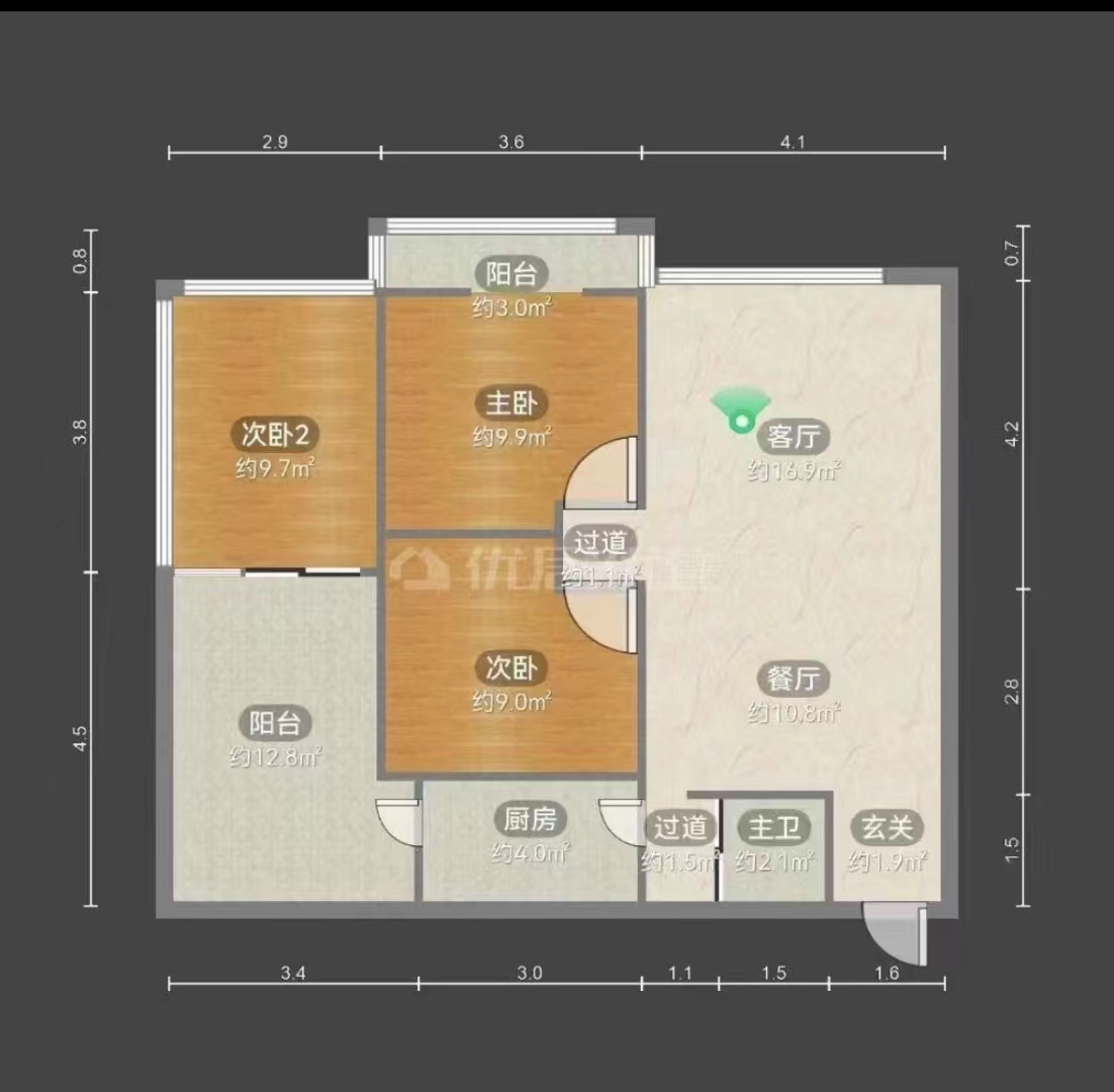 绵阳富乐实验双学区带露台，业主着急出售、二楼出行便利 绵阳二手房