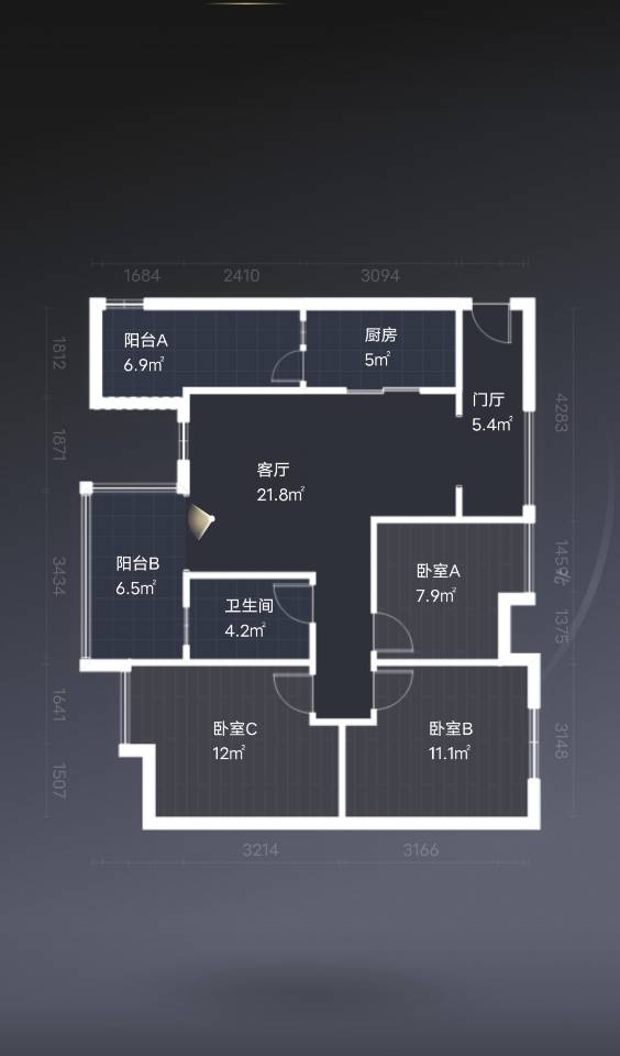 绵阳英才学校旁边，东原长洲，精装三室，采光极好，临江房 绵阳租房