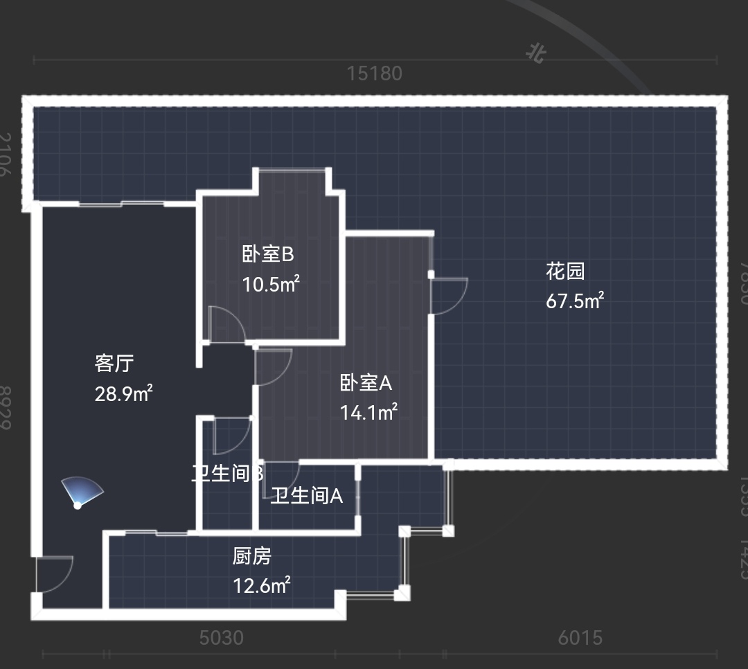 绵阳华润凌云府.精装大两室两卫.带平台花园.137万.可谈 绵阳二手房