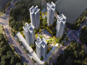 长虹城琅悦建筑面积区间约79—123㎡高层在售，均价9300元/㎡