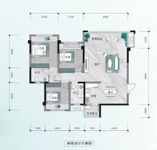 美丰景泰苑建筑面积约101㎡、109㎡、118㎡高层在售，均价9400元/㎡