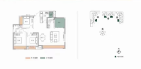 长虹桐里华庭特推119.48㎡户型，惠后价格13291元/㎡
