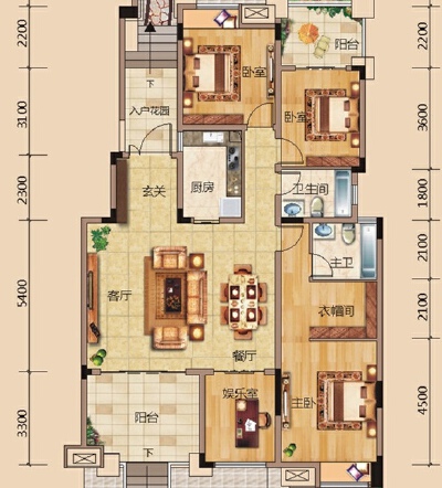 观花府邸.电梯洋房.带地下室.清水套四.220万