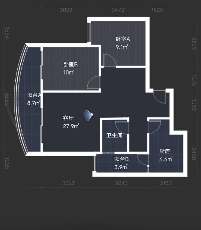 绵阳三汇绿岛，2室2厅1卫，80.00㎡，普装，租金1300.00元/月 绵阳二手房