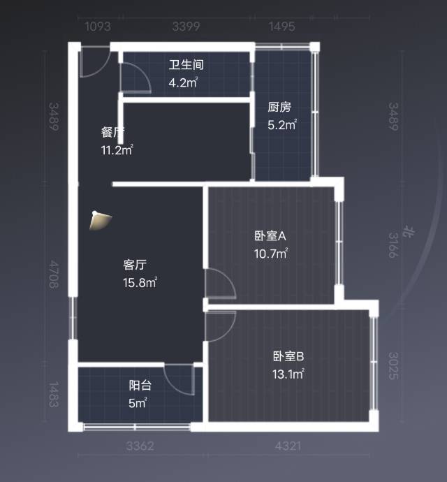 绵阳长虹五区，3室2厅1卫，80㎡，售价56.8万 绵阳二手房