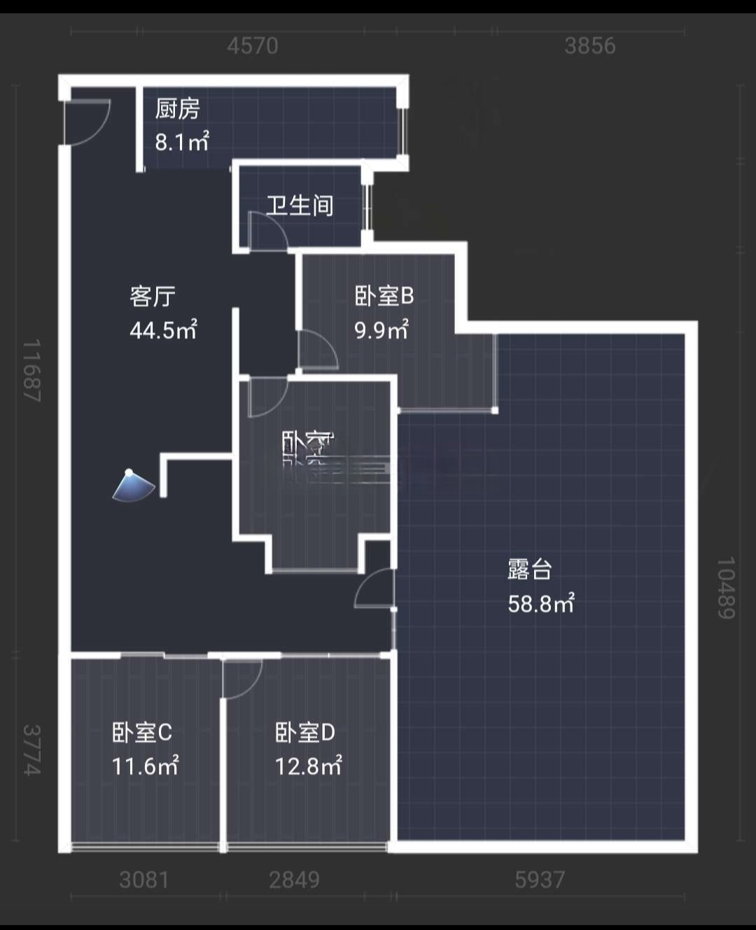 绵阳华润中央公园.精装套四.带平台花园.90多万.性价比高. 绵阳二手房