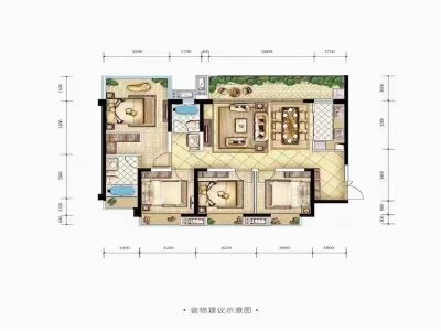 经开区 万达天澜4房140万