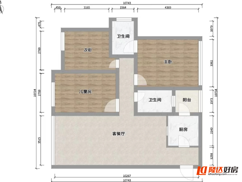 绵阳一号桥  玫瑰花城 精装三房双卫  拎包入住  环境优美 绵阳二手房