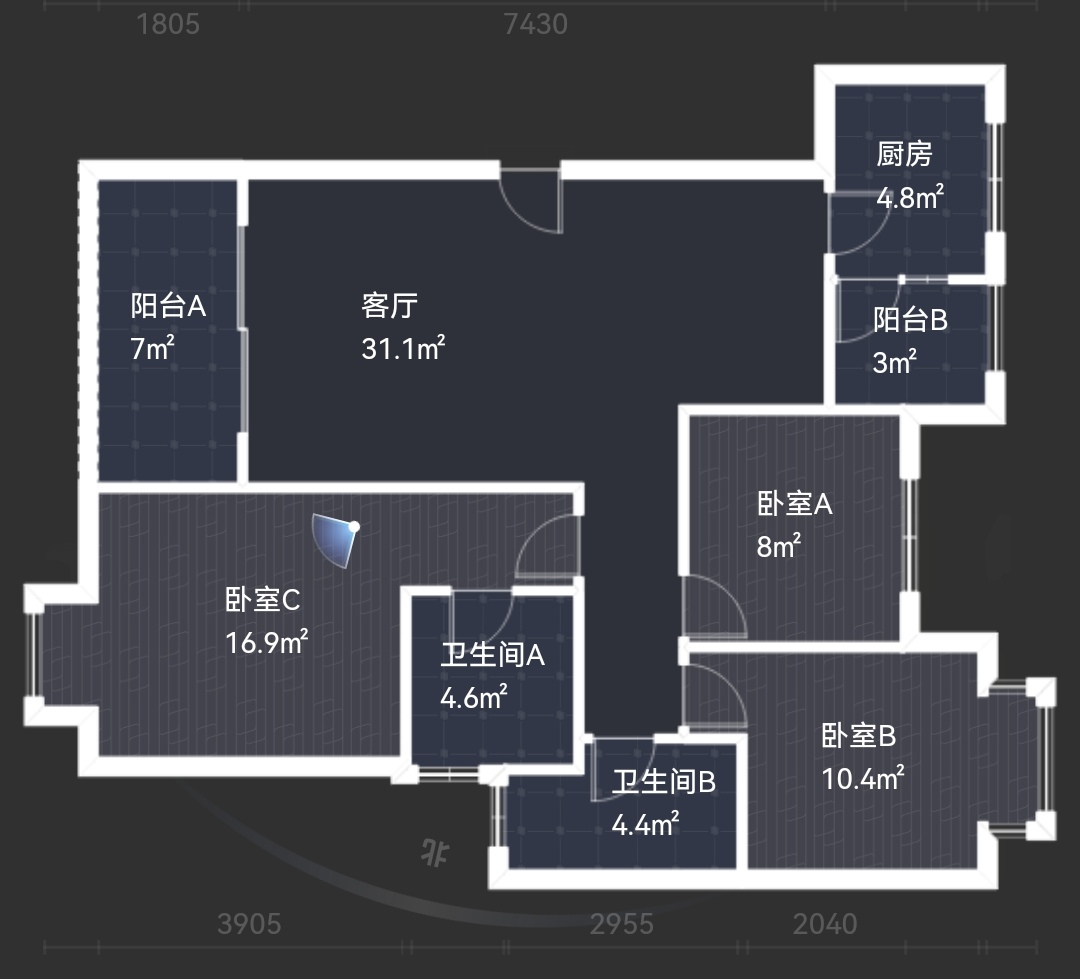 绵阳科创园区 喜来公社4房100万 绵阳二手房