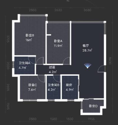 永兴片区 文泉·理想城邦3期四房99.8万