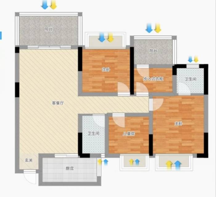 绵阳三江启航 超大露台花园房自住精装  万达商圈 电梯小高层 绵阳二手房