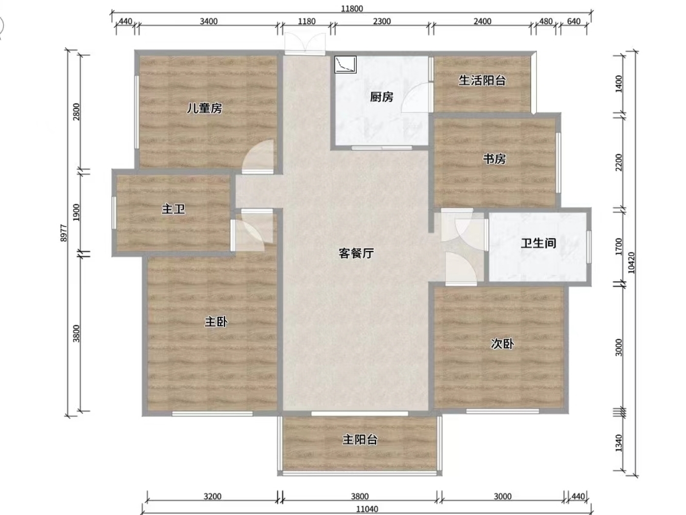 绵阳经开区  现房出售  四季公园  4房2卫 绵阳二手房