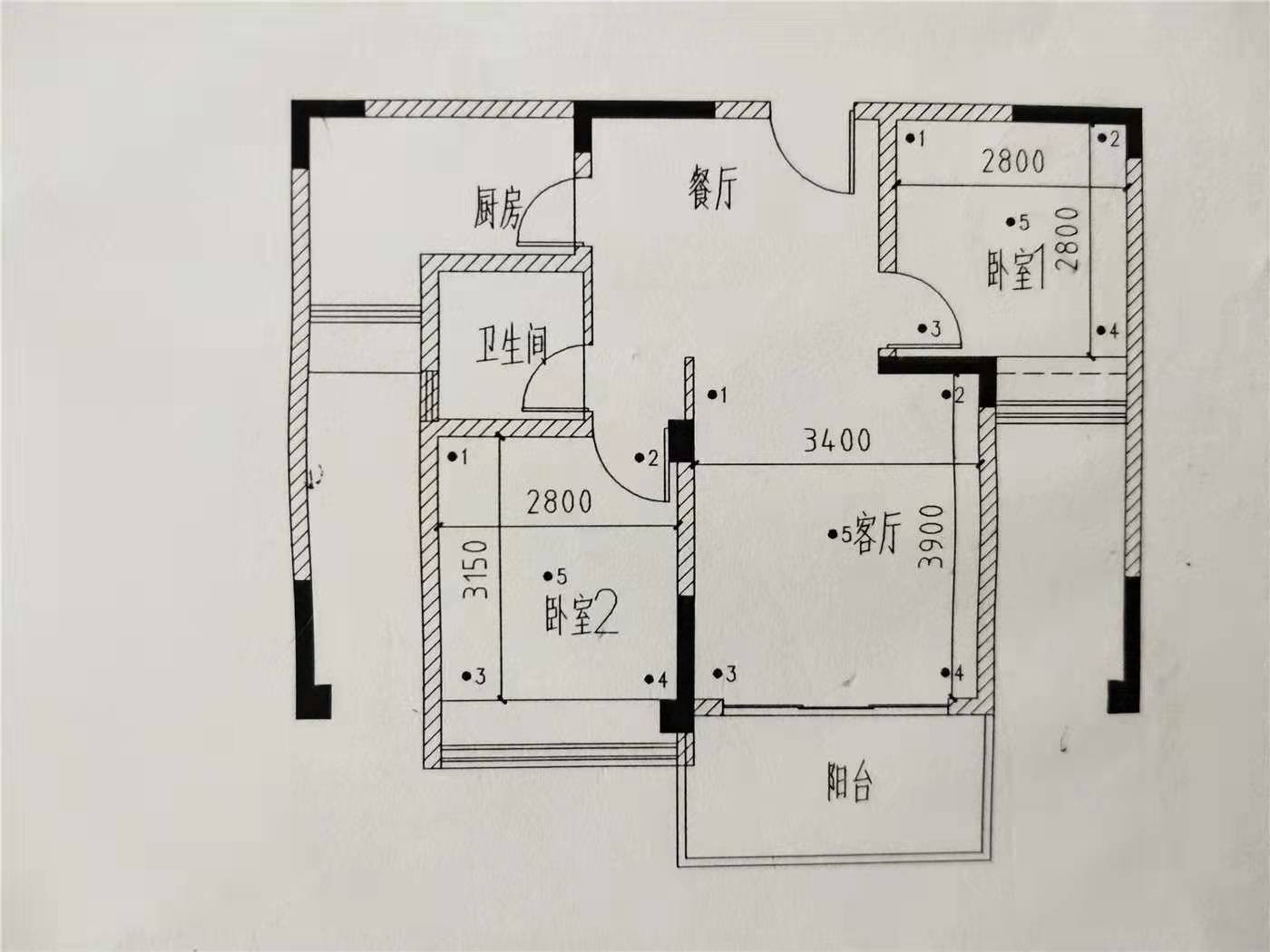 绵阳经开区一号桥片区南山一号二期御珑藏2房72.6平米80万 绵阳二手房
