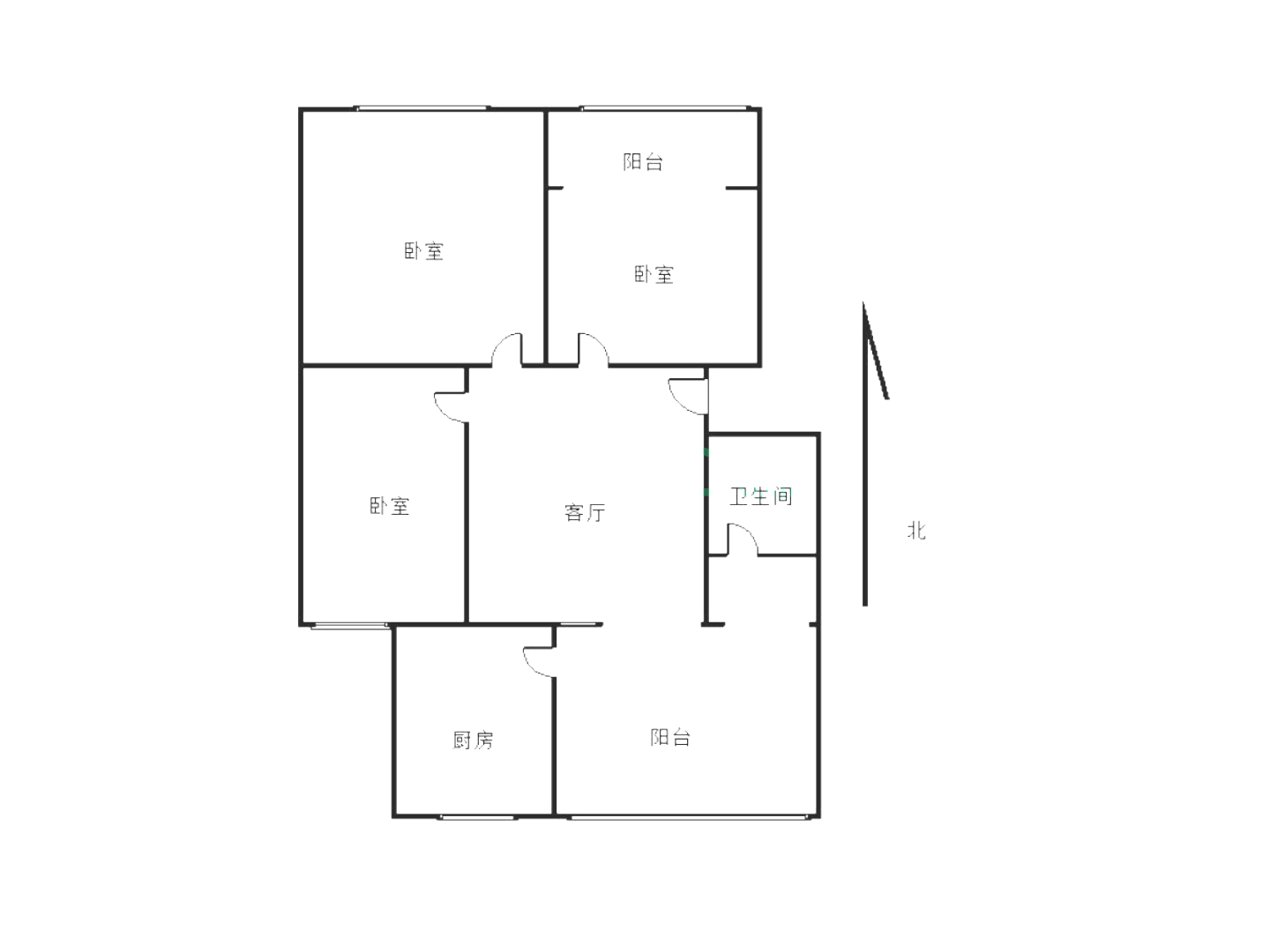 绵阳城南春天，3室2厅1卫，91㎡，普装，租金2000元/月 绵阳租房