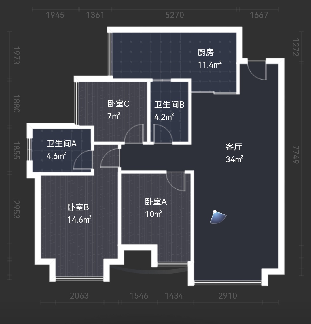 绵阳全小区价格最低.总价80多万.直接入住.鸟瞰中庭.三房双卫. 绵阳二手房