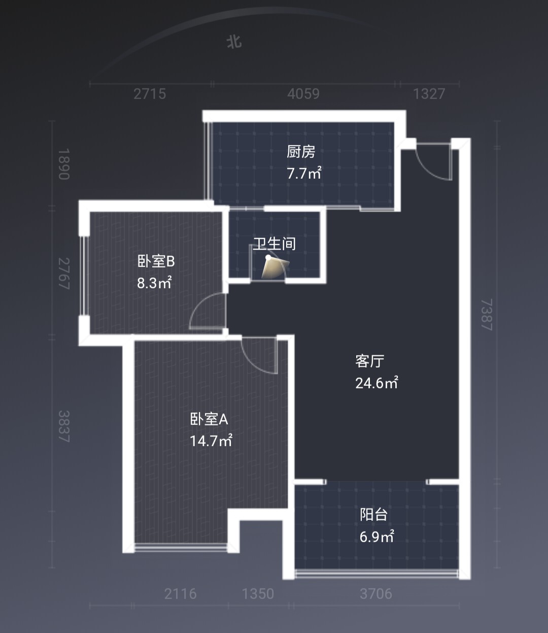 绵阳奥林春天二期，2室1厅1卫，89.00㎡，精装，租金1800.00元/月 绵阳租房