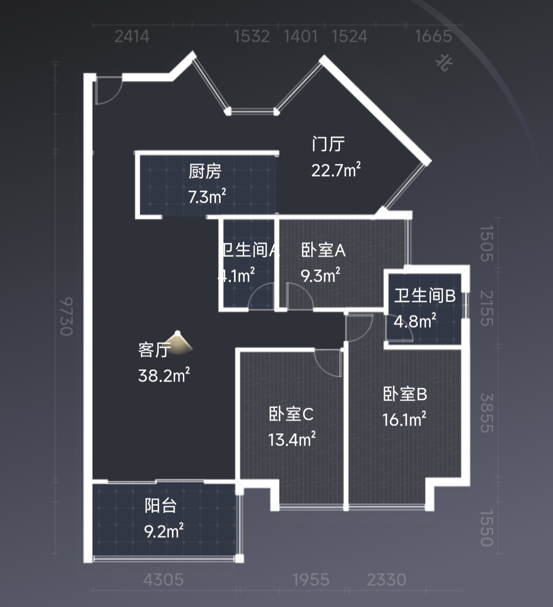 绵阳经开区 博雅海润广场3房115万 绵阳二手房
