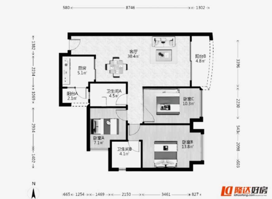 绵阳三江启航学校 精装新房 工作调动 全屋高档家电家私 楼层巴适 看水景 绵阳二手房